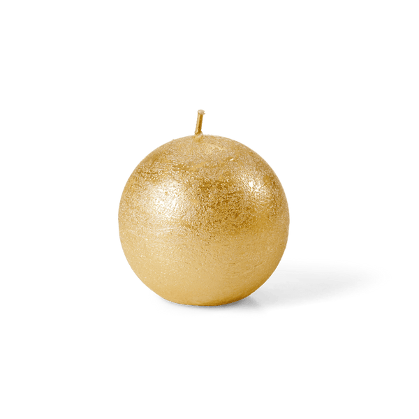 SHINY Golden spherical candle, Ø 6 cm