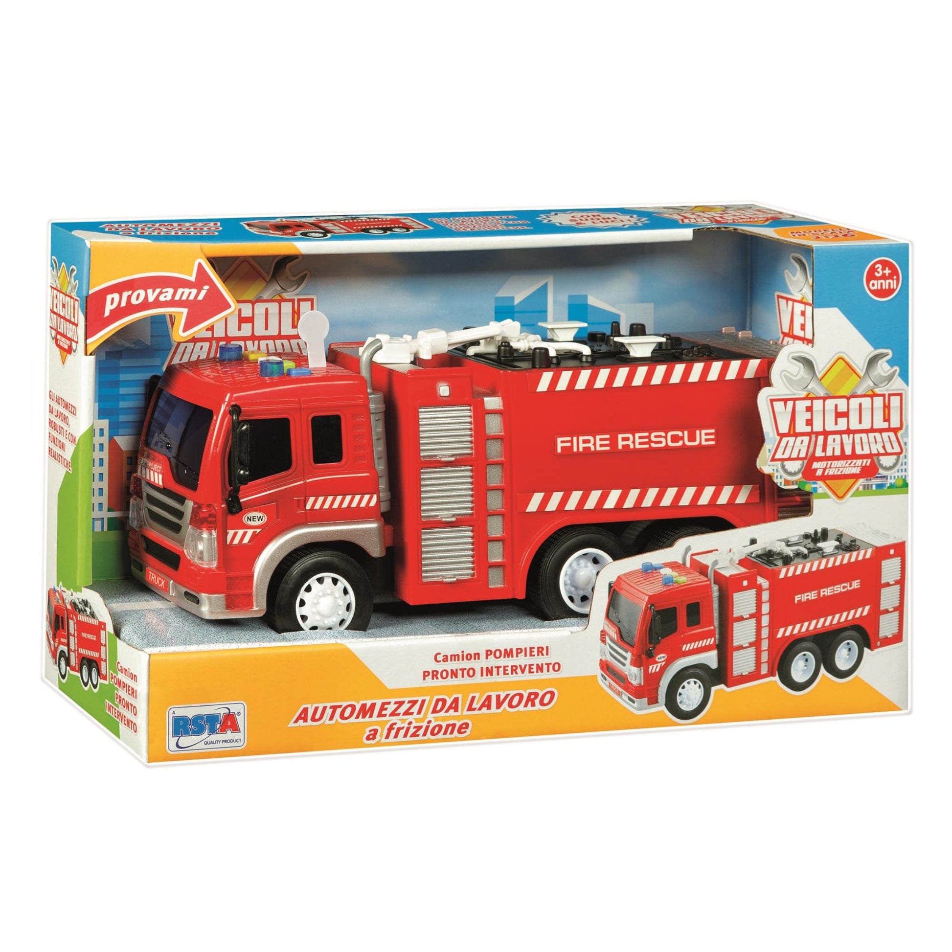 Toys Work Vehicles - Clutch Fire Truck with Lights and Sounds