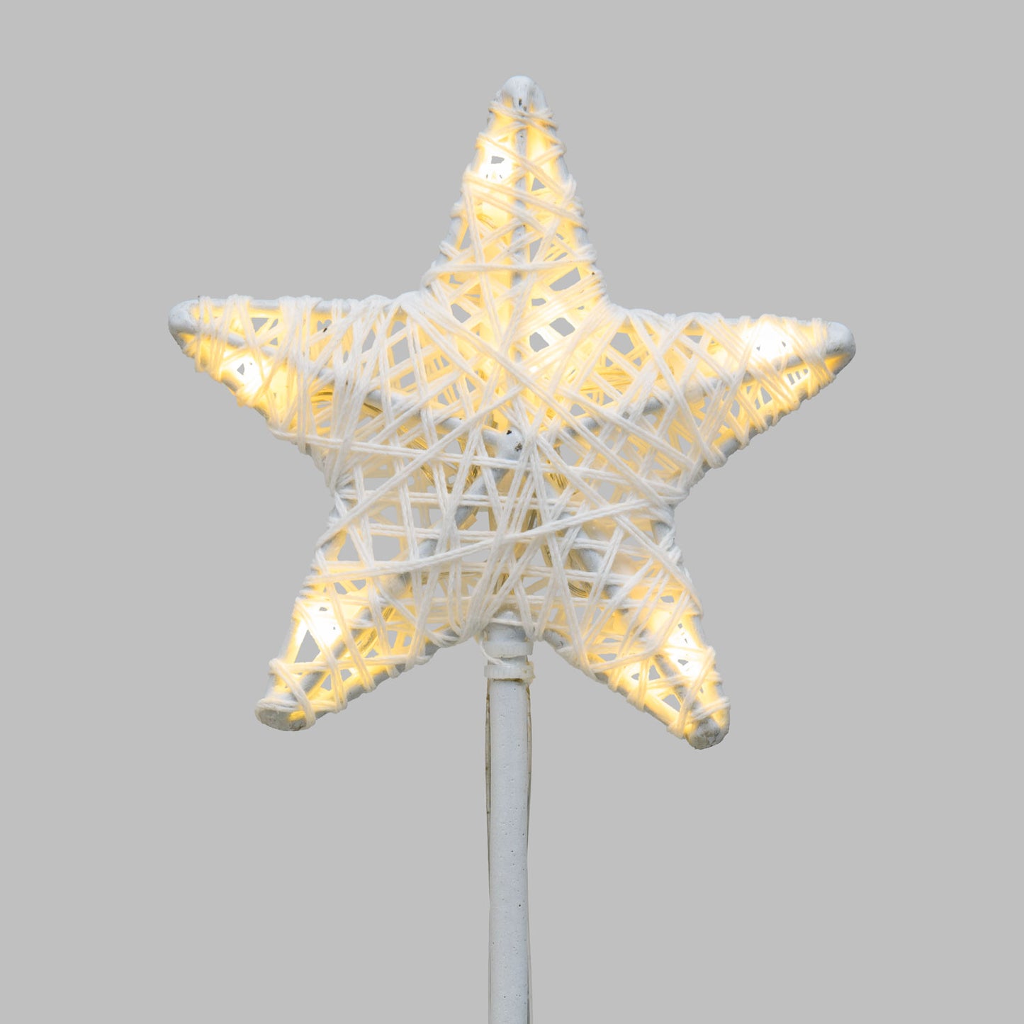 6 GARDEN STARS 36 LED WARM AND COLD LIGHT WITH STAKE