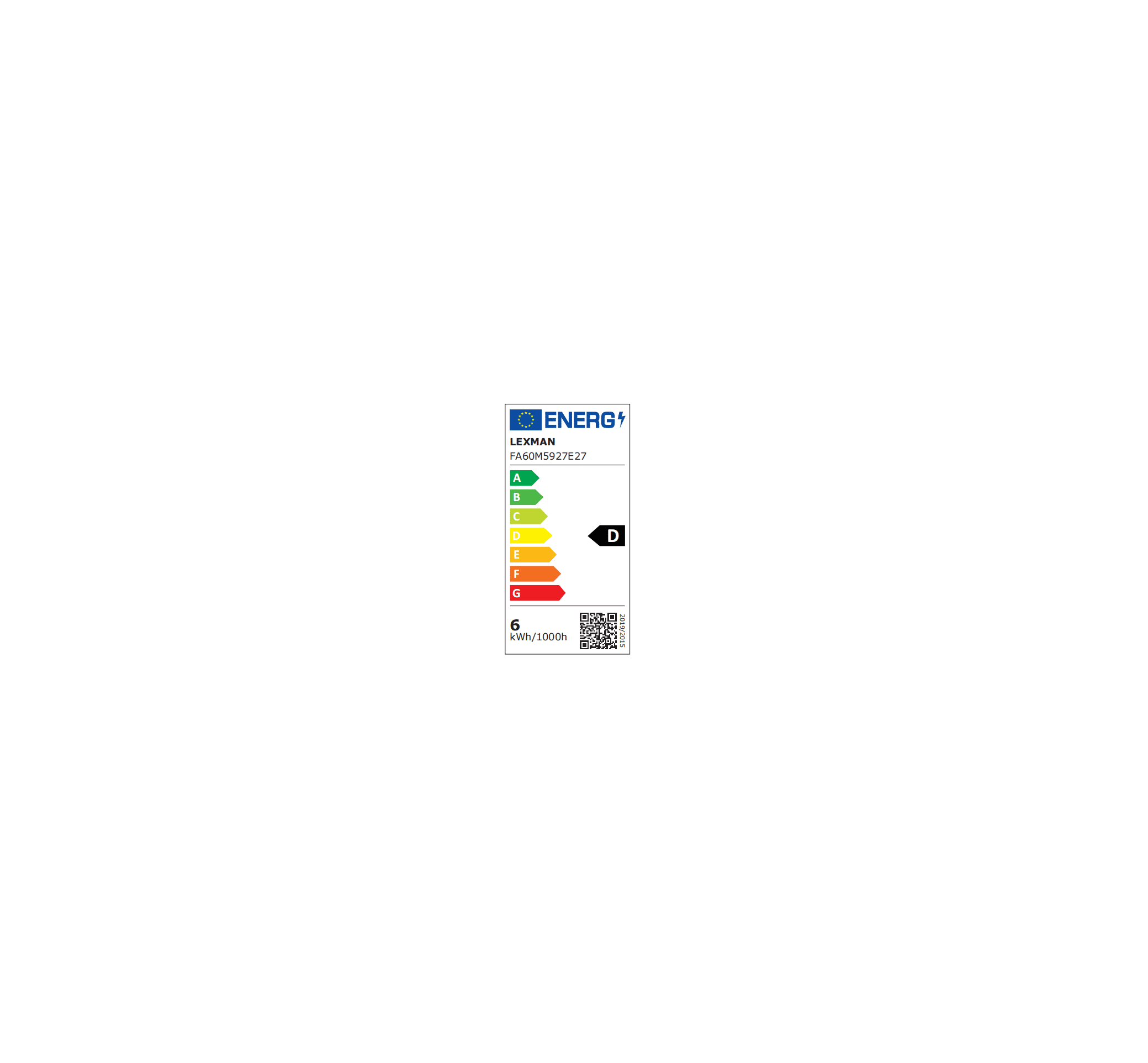 E27 LED bulb (equivalent to 60W), frosted teardrop shape, warm white