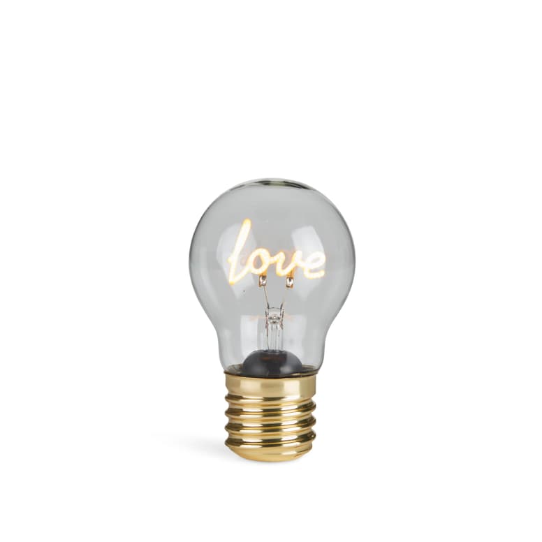 Casa LOVE Complete decorative lamp, H 12 cm - Ø 7 cm