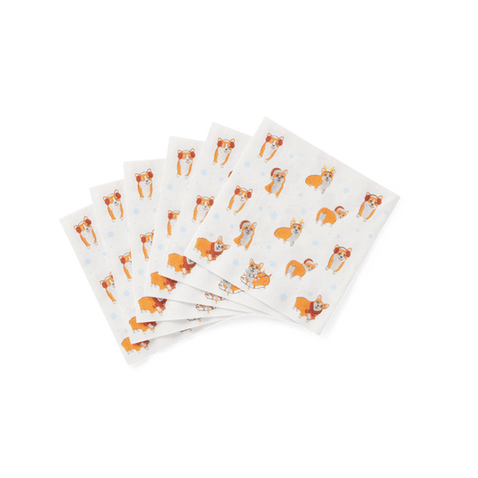 X-MAS CORGIES 20 NAPKINS 25X25