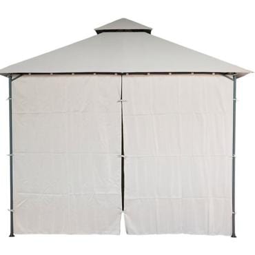 Bricocenter GAZEBO OXIS NATERIAL STEEL AND POLYESTER TARPAULIN DOVE GREY 3X3 M