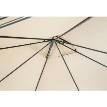 Bricocenter GAZEBO OXIS NATERIAL STEEL AND POLYESTER TARPAULIN DOVE GREY 3X3 M