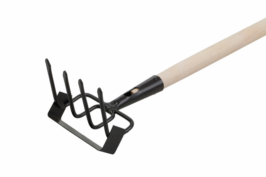 Bricocenter GEOLIA WEEDER WITH BLADE AND 4 METAL TEETH PEFC BEECH HANDLE 130 CM GEOLIA