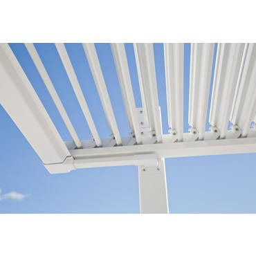 Bricocenter BRICOCENTER Persea Nazerial pergola in white aluminum 3.2x3.6 m