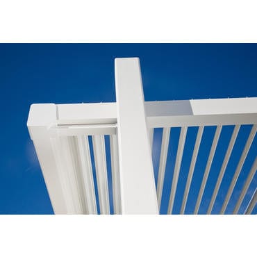 Bricocenter BRICOCENTER Persea Nazerial pergola in white aluminum 3.2x3.6 m