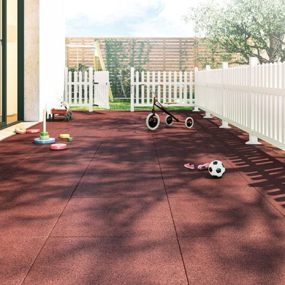 Bricocenter PIASTRELLA ANTISHOCK 50X50X2,5CM ROSSO