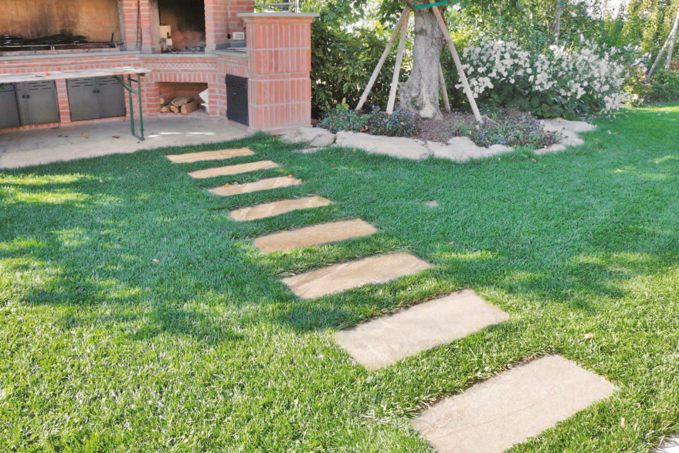 Bricocenter HARDSCAPE PORCELAIN ETNA CAPPUCCINO 40X80X2 CM