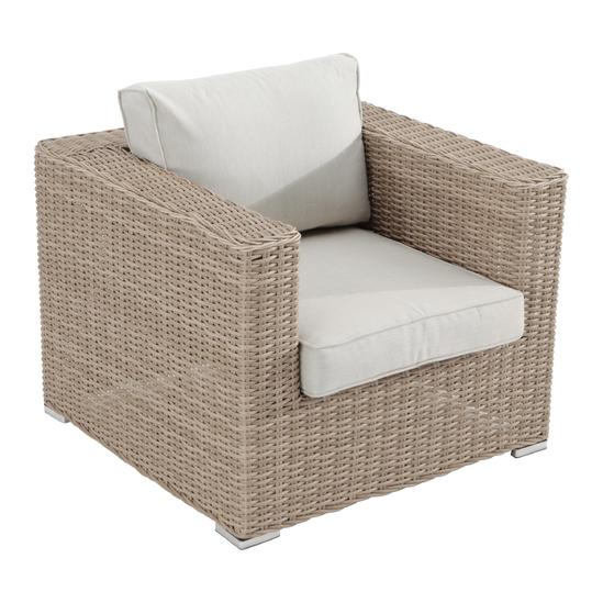 COSTA RICA ARMCHAIR NATERIAL SYNTHETIC WICKER ALUMINUM