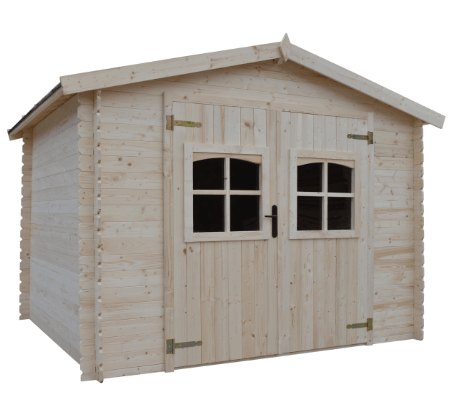 Bricocenter CASETTA IN LEGNO ROSTOV SPESSORE 19MM DIMENSIONI ESTERNE 240X280X217 PAVIMENTO INCLUSO