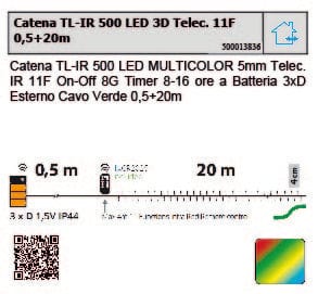 Bricocenter 500 LED MULTICOLOR LIGHT CHAIN