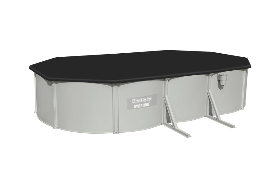 Bricocenter HYDRIUM OVAL POOL 6.10M X 3.60M X 1.20M WITH SAND FILTER COVER AND BASE MAT