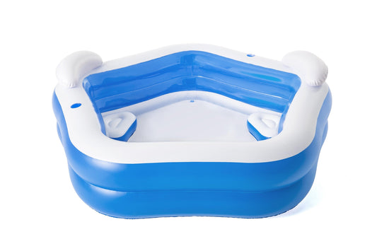 Bricocenter PENTAGON FAMILY POOL213X206X69CM WITH TWO SEATS TWO HEADRESTS AND CUP HOLDER