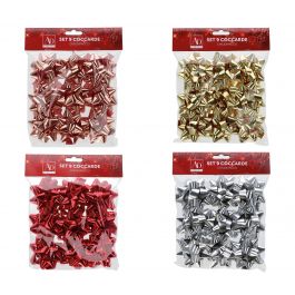 9 ROSETTES DIAM 7.5 ASSORTED COLORS