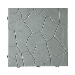 SNAPTILE GARDEN TILE 38X38X2.5 LIGHT GREY