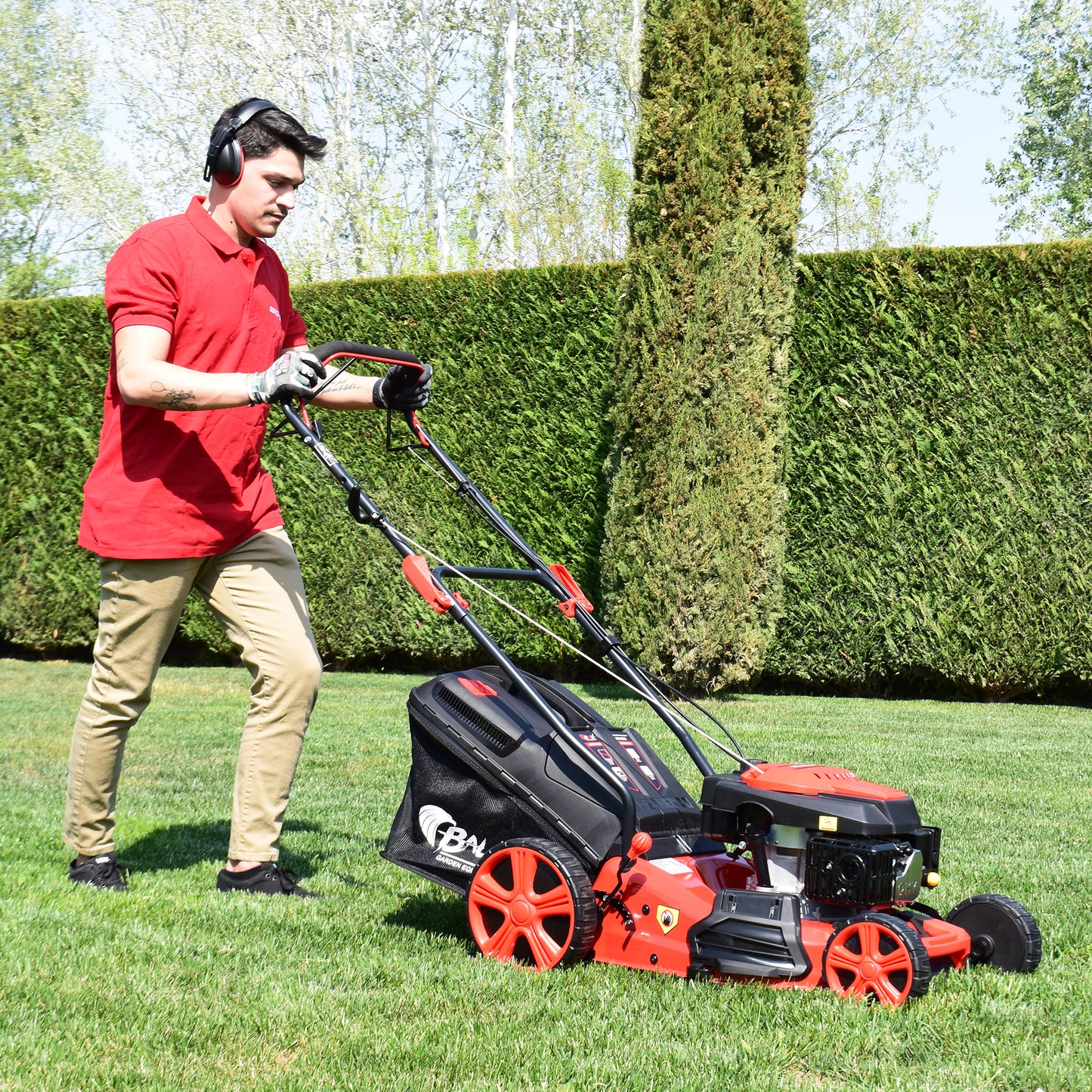 BALEX SELF-PROPELLED 4-STROKE BX 46 SQ PETROL LAWN MOWER