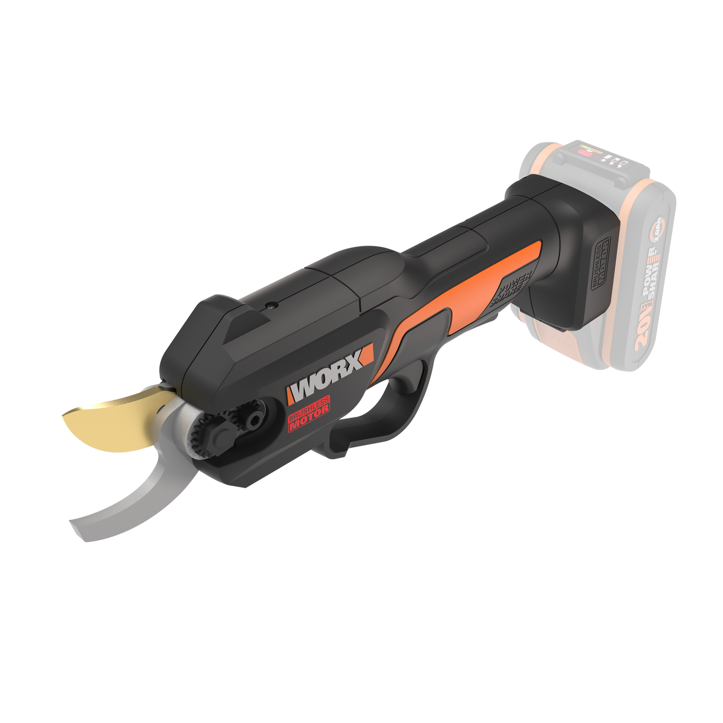 WORX BATTERY OPERATED SCISSORS 20V CUT 25MM BATTERY AND CHARGE NOT INCLUDED
