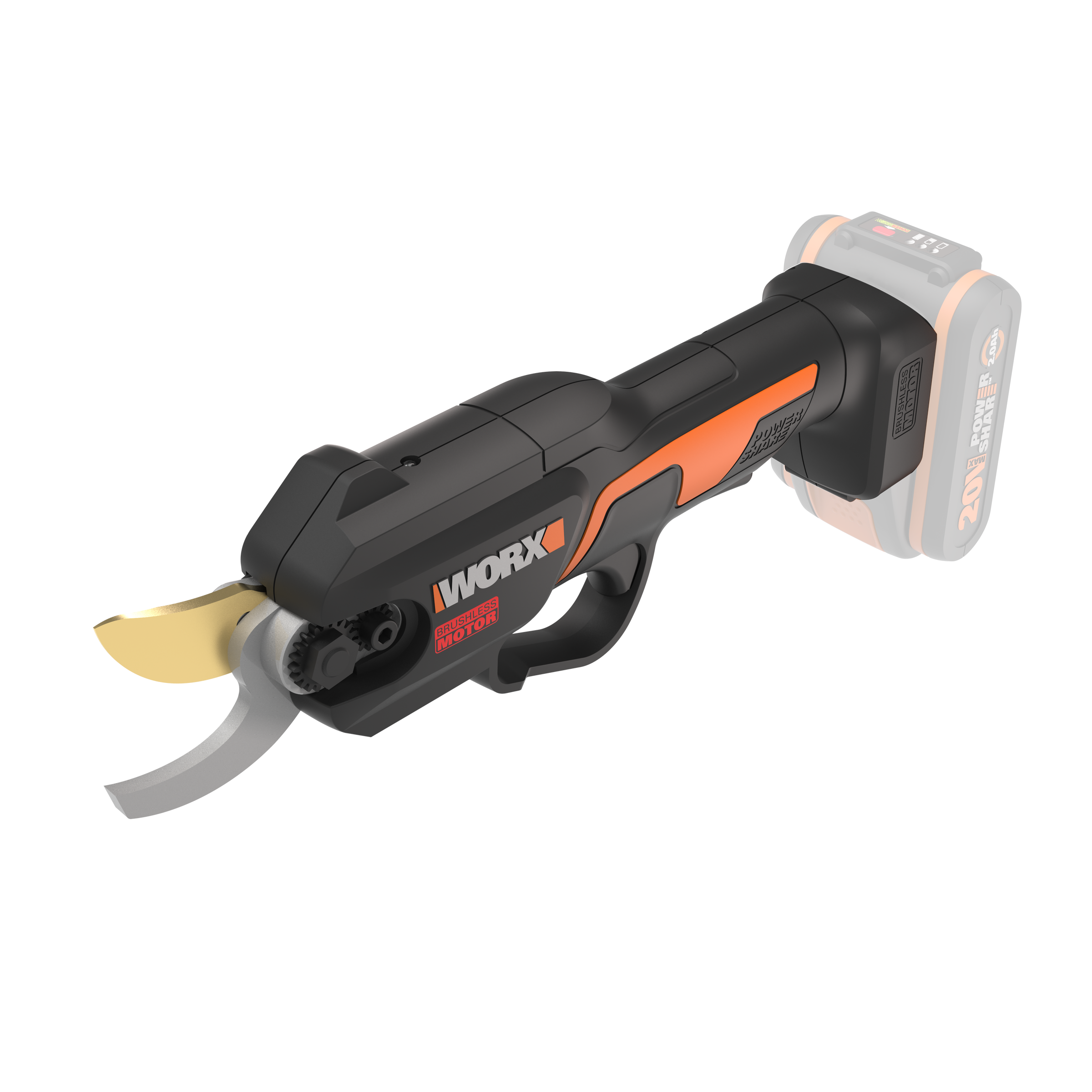 WORX BATTERY OPERATED SCISSORS 20V CUT 25MM BATTERY AND CHARGE NOT INCLUDED