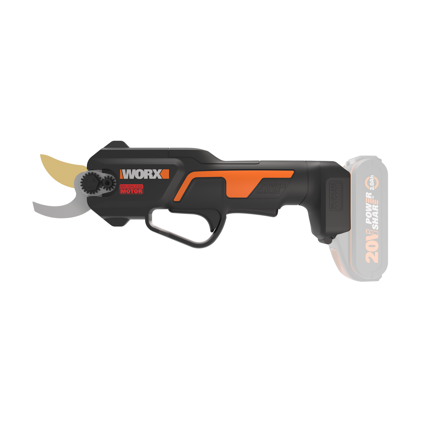 WORX BATTERY OPERATED SCISSORS 20V CUT 25MM BATTERY AND CHARGE NOT INCLUDED