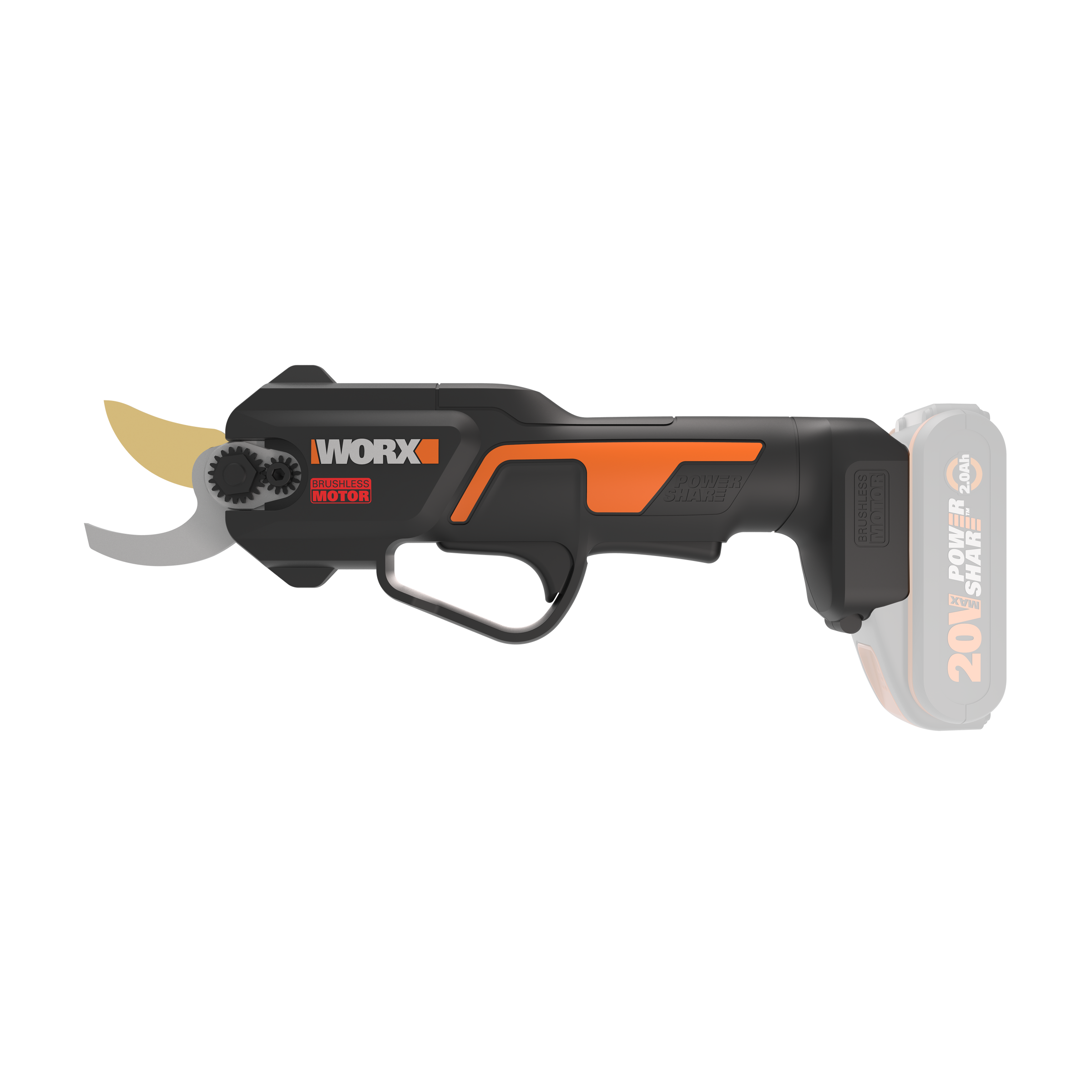 WORX BATTERY OPERATED SCISSORS 20V CUT 25MM BATTERY AND CHARGE NOT INCLUDED