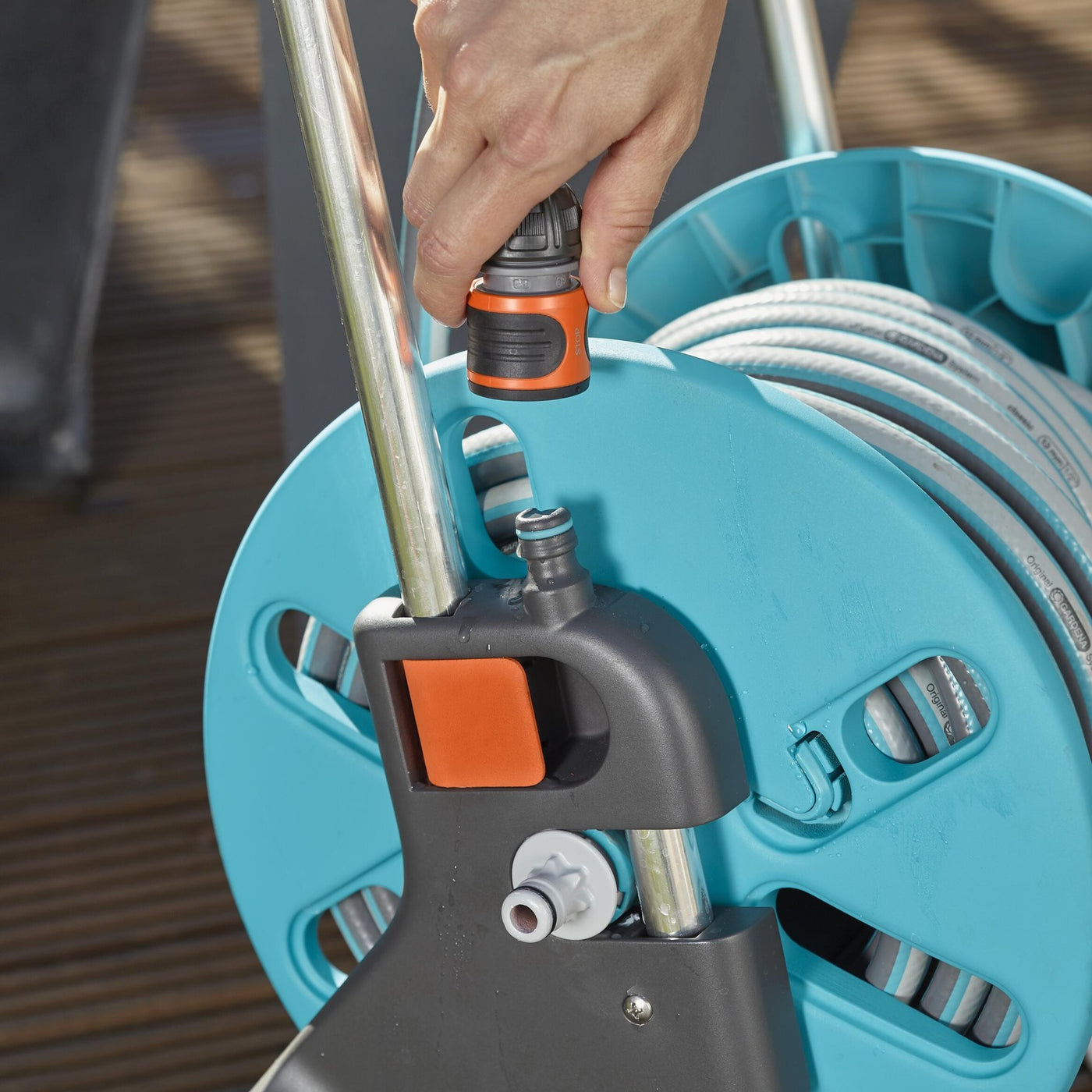 CLEVER ROLL S HOSE REEL TROLLEY ASSEMBLED WITH 13MM HOSE 25MT