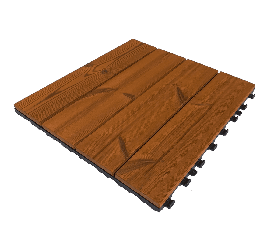 Piastrella smartdeck thermowood naturale 60x60