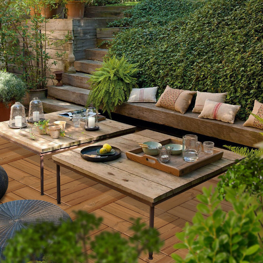 Piastrella smartdeck thermowood naturale 60x60
