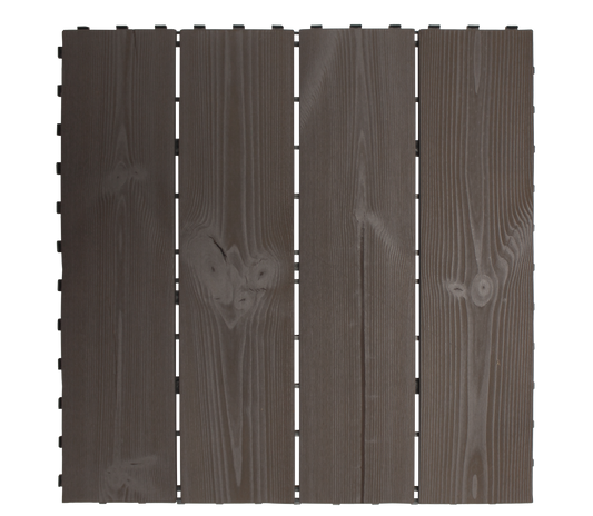 Smartdeck Thermowood anthracite tile, 60x60