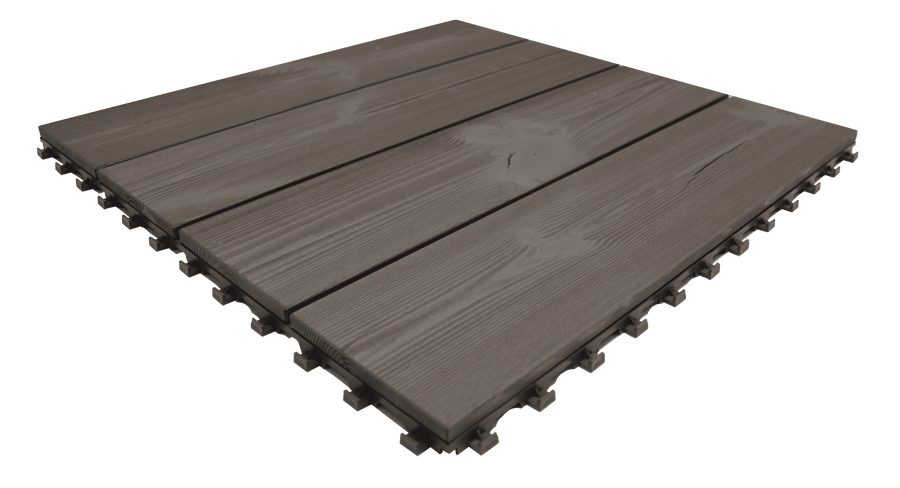 Piastrella smartdeck thermowood antracite 60x60