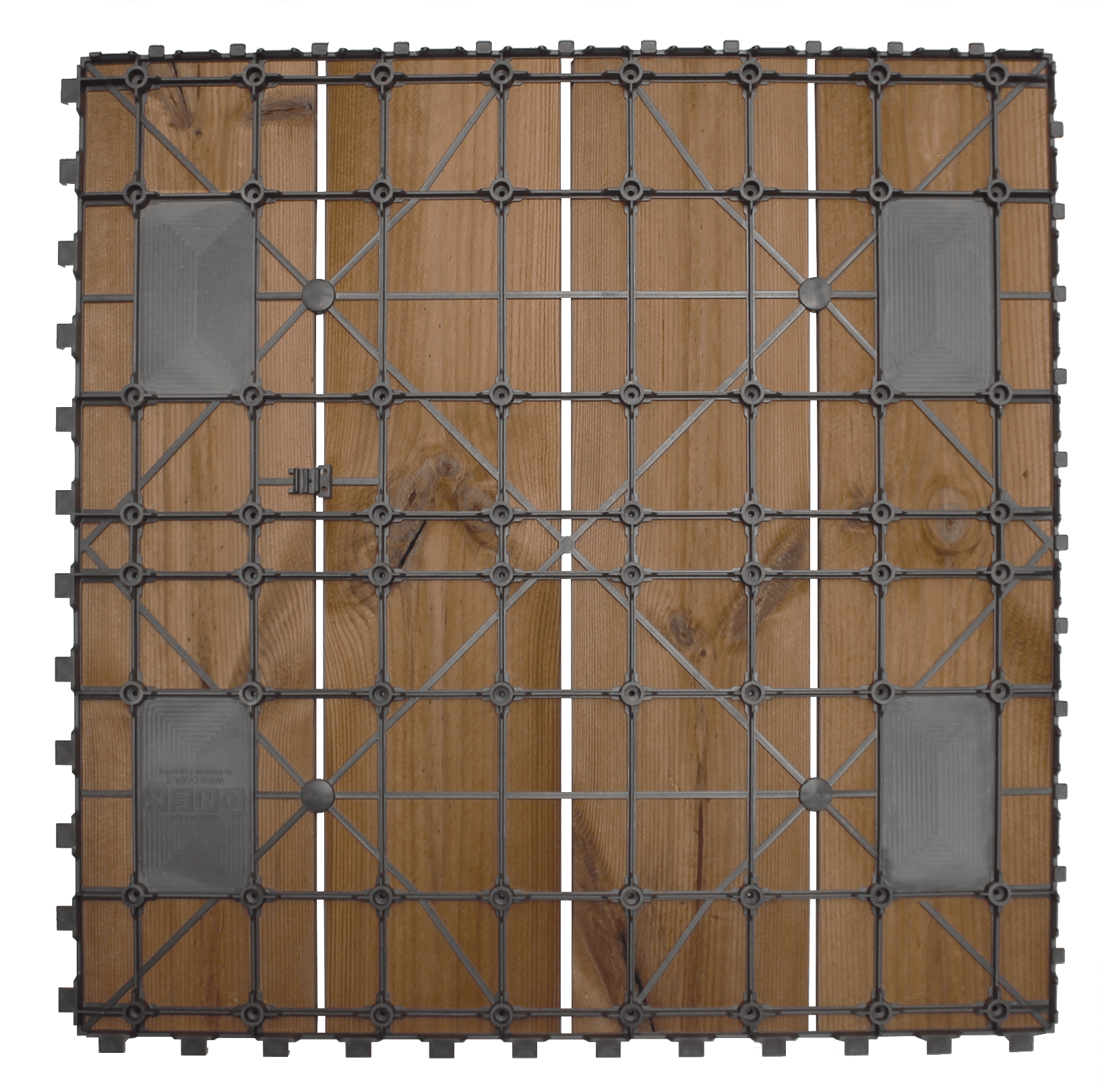 Smartdeck Thermowood anthracite tile, 60x60