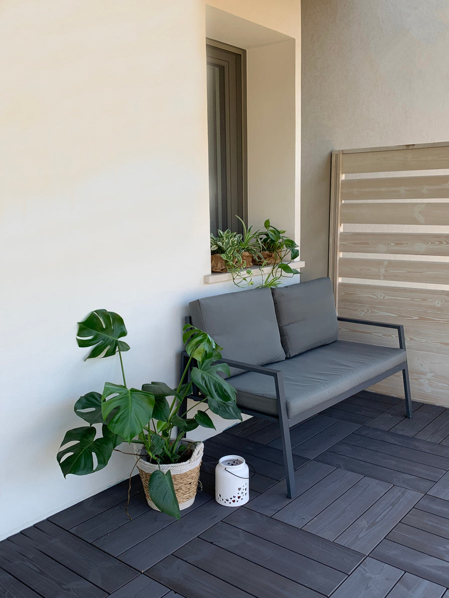 Piastrella smartdeck thermowood antracite 60x60