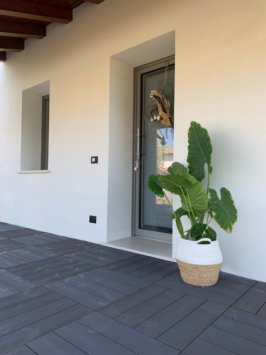 Piastrella smartdeck thermowood antracite 60x60