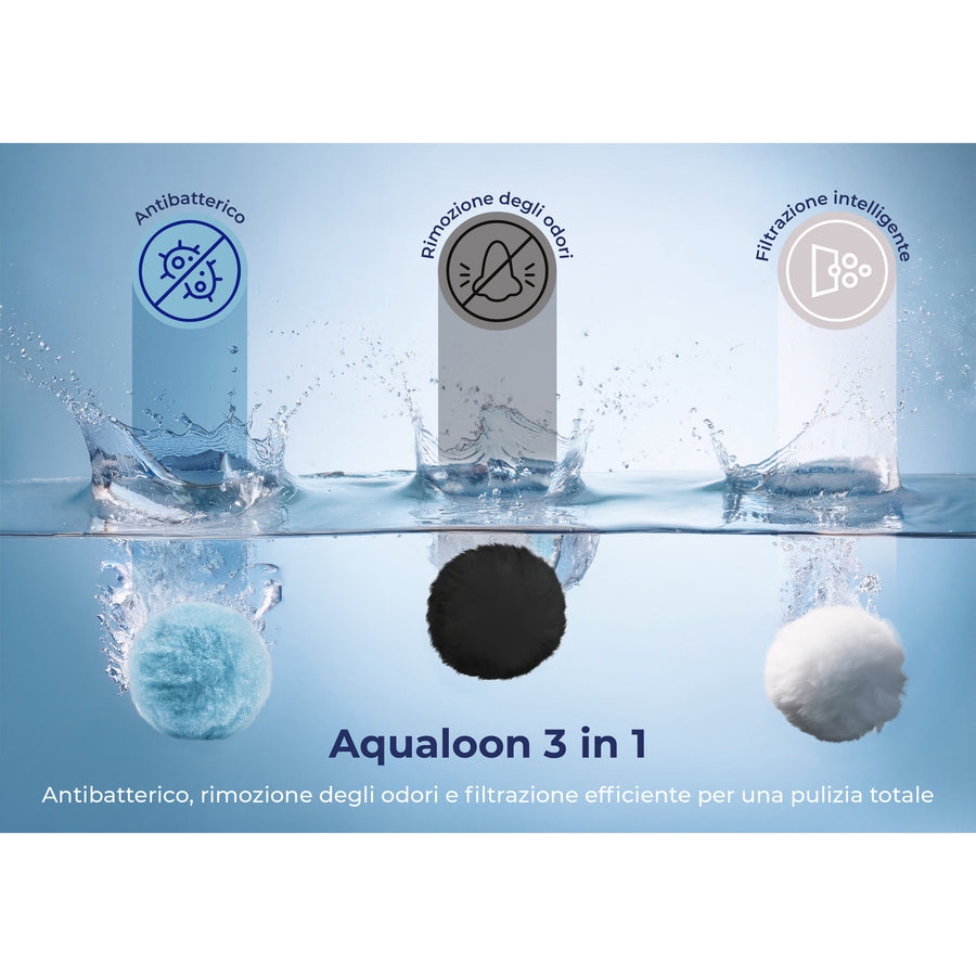 500GR AQUALOON BOX 3 KINDS OF BALLS MADE OF RECYCLED PET MATERIAL