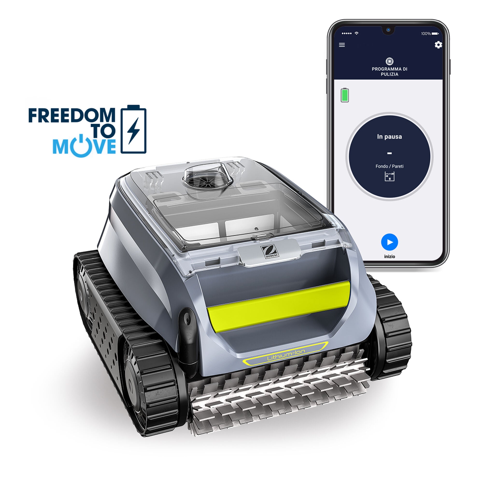 Sweepy OF 4220 iQ battery-powered robot for pools up to 10 x 5 m