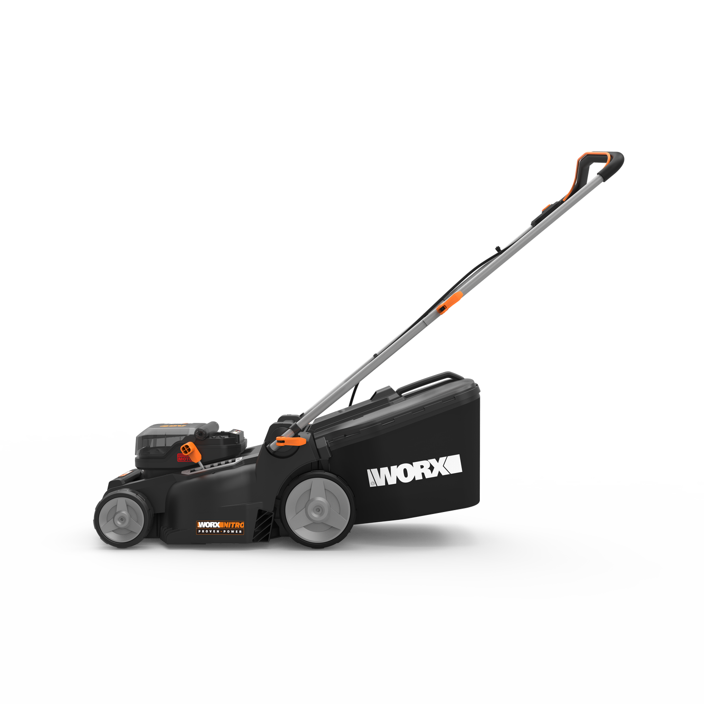 BATTERY OPERATED LAWN MOWER 40V WORX NITRO WG737E D.CUT 37CM 2 BATTERIES AND CHARGER INCLUDED