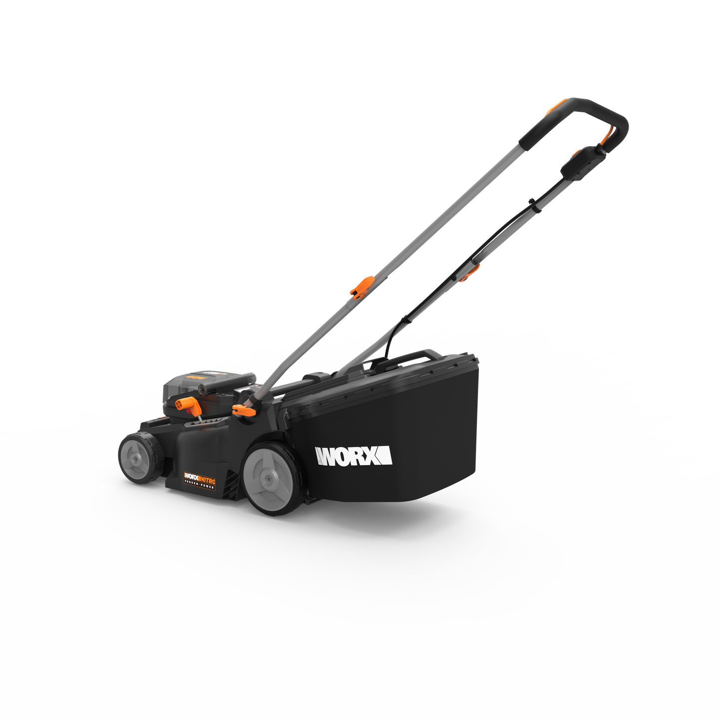 BATTERY OPERATED LAWN MOWER 40V WORX NITRO WG737E D.CUT 37CM 2 BATTERIES AND CHARGER INCLUDED