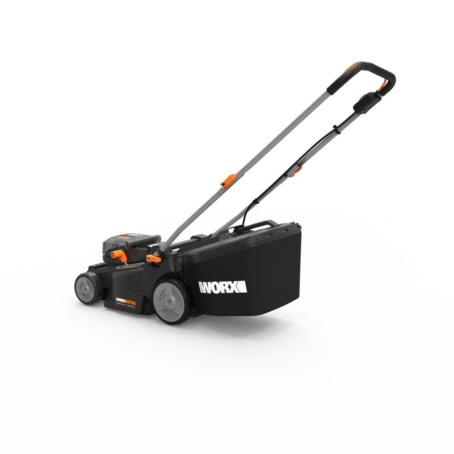 BATTERY OPERATED LAWN MOWER 40V WORX NITRO WG737E D.CUT 37CM 2 BATTERIES AND CHARGER INCLUDED