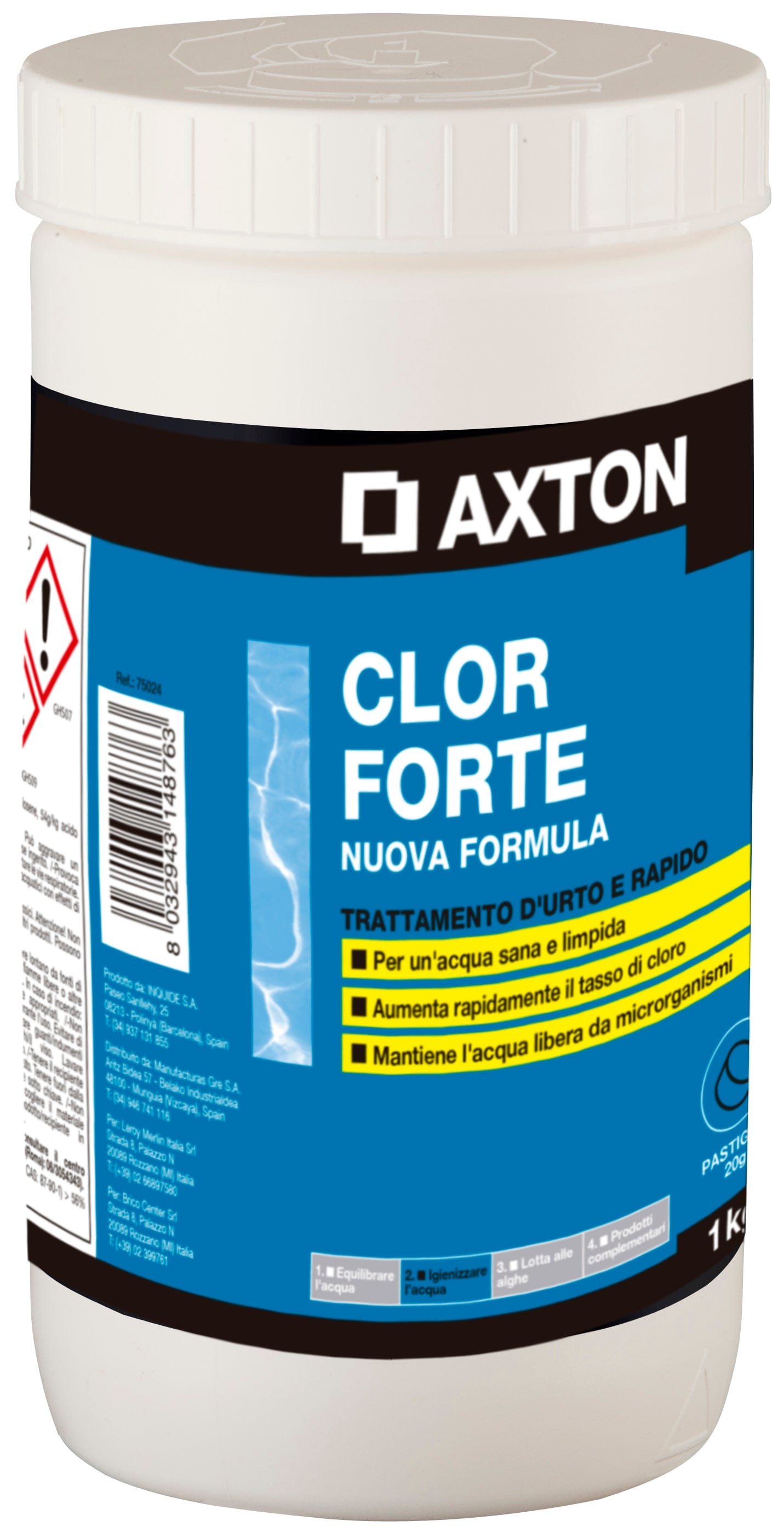 Bricocenter CLORO FORTE AXTON 1KG PAST. DA 30GR