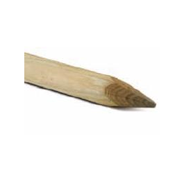 ROUND POLE WITH SPIKE DIAMETER 5 X H 60 CM MADE OF AUTOCLAVE-TREATED PINE WOOD