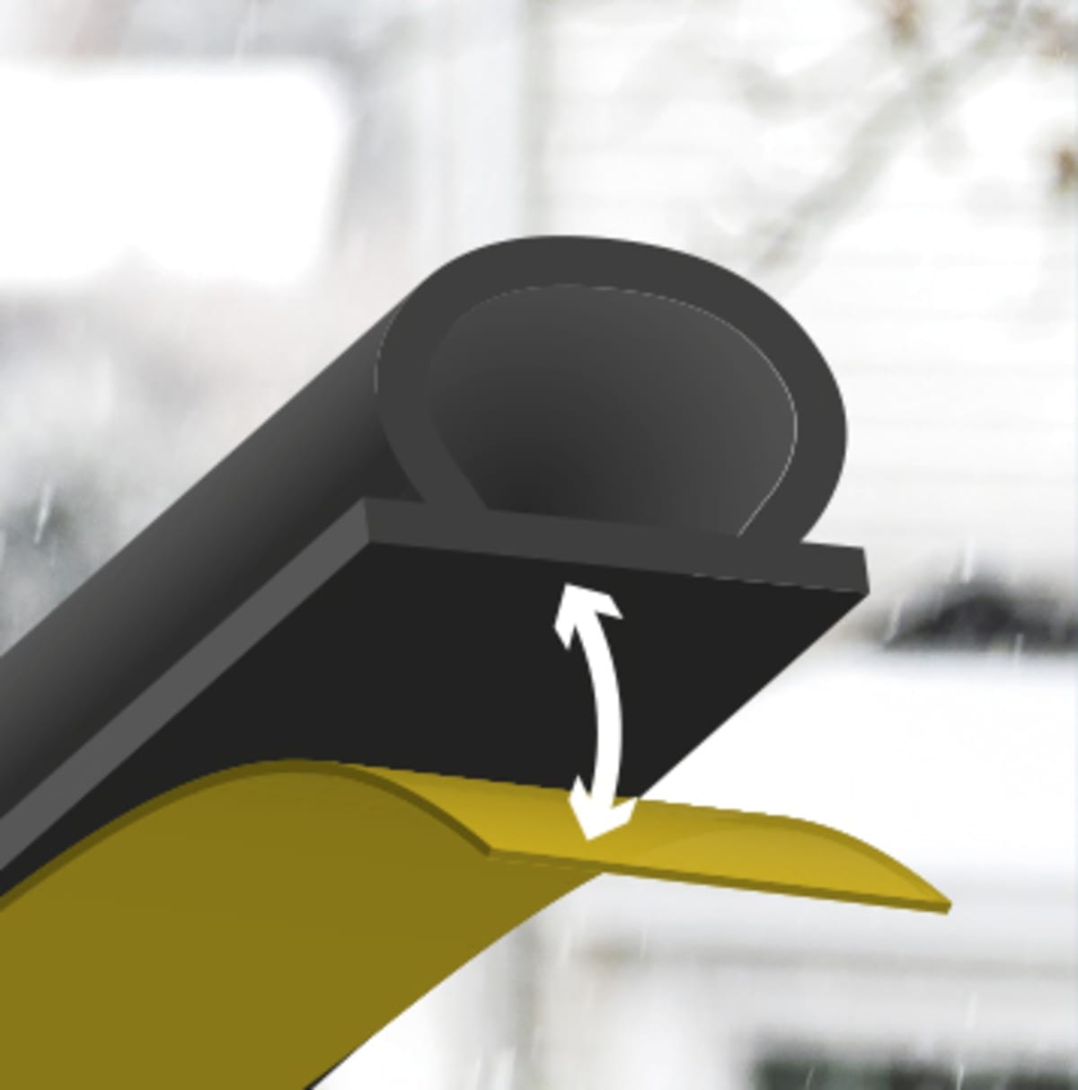 Bricocenter SUPERIOR DOOR/WINDOW GASKET 6MT BLACK AXTON