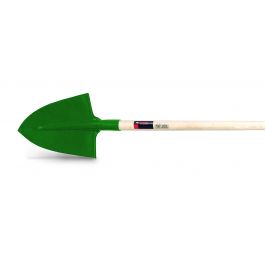 HASSO PRESSED STEEL POINTED SPADE WITH FSC BEECH HANDLE CM 140