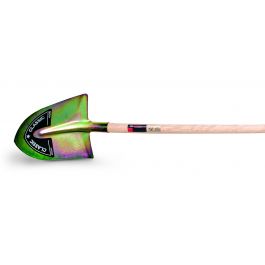 GALVANISED PRESSED HASSO SHOVEL WITH FSC BEECH HANDLE CM. 140