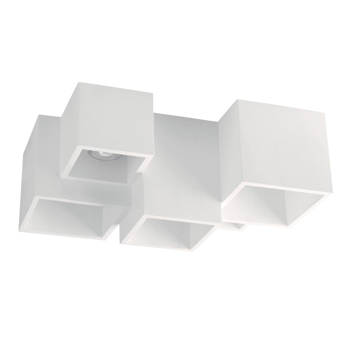 Bricocenter FOSTER CEILING LIGHT WHITE PLASTER 37X24X15 CM 5XGU10=35W