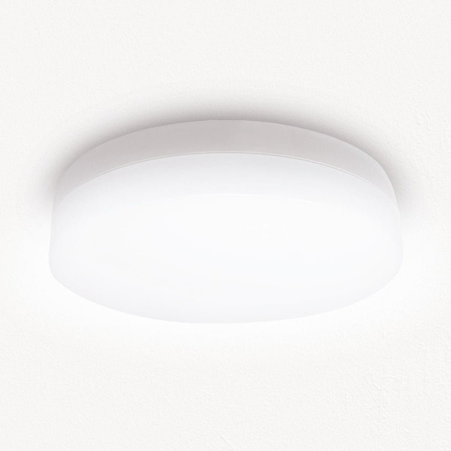Bricocenter GEMINI METAL CEILING LIGHT WHITE D30 24W TWILIGHT WITH MOTION SENSOR