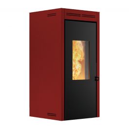 PELLET STOVE TERAMO 18.1 KW BURGUNDY - L 56 H 110P 54