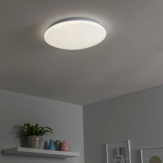 Bricocenter MOON CEILING LIGHT METAL WHITE D40 LED 24W NATURAL LIGHT