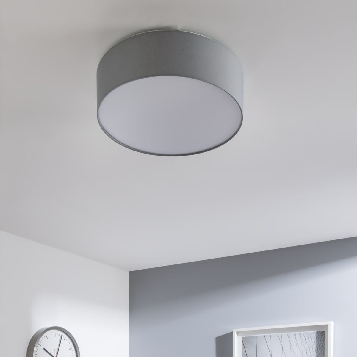 Bricocenter SITIA CEILING LIGHT FABRIC GREY D48 3XE27=40W