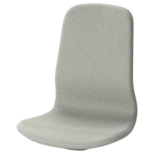 LÅNGFJÄLL Seat Shell with High Back, Gunnared Light Green