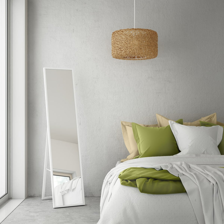 MILO STANDING MIRROR 30X140 WHITE
